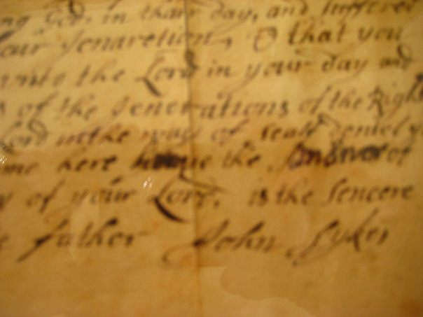 Lettera scritto dal mio bis nonno – Letter from ancestor sailed England to America in 1732