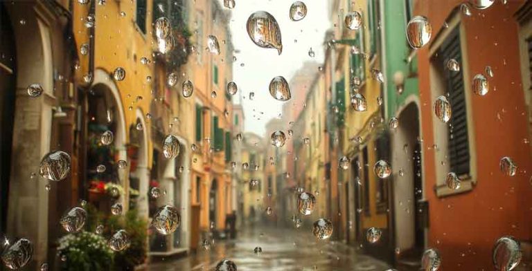 Jovanotti: Piove. Senti come piove. Listen to the rain