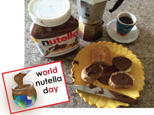 World Nutella Day – Fate uno spuntino di Nutella – Make a snack with Nutella