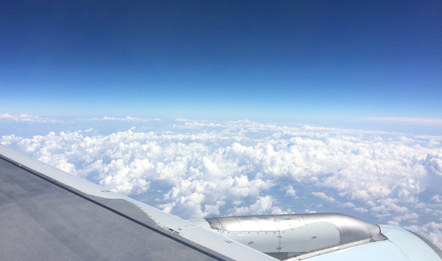 Flying to Rome view from window – Volare a Roma Sono in aereo vista dalla finestra