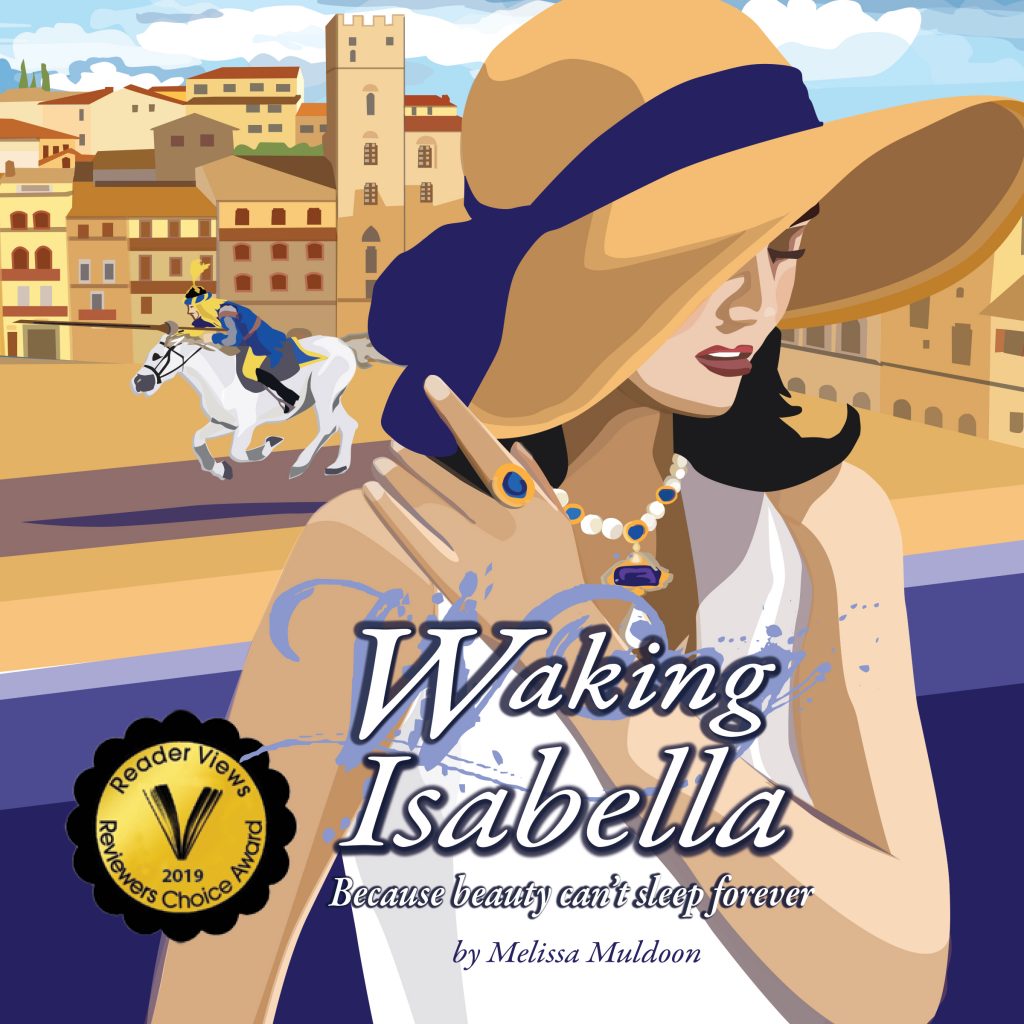 Audiobook-giveaway-waking-isabella-Melissa-Muldoon-Italy-novel-Arezzo