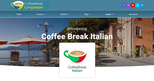 review-coffee-break-italiano-podcast-learning-italian-beginning-intermediate