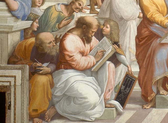 Raphael-Rafaello-School-Athens-Scuola-Atene-curiosities-rivalries