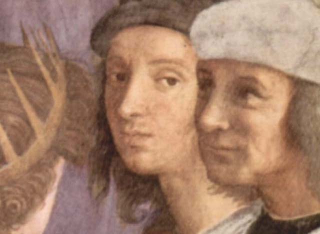 Raphael-Rafaello-School-Athens-Scuola-Atene-curiosities-rivalries