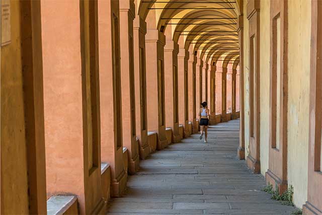 laura-antonella-directors-love-italian-school-bologna-porticos-San-Luca-Jewish-Ghetto-Red-City