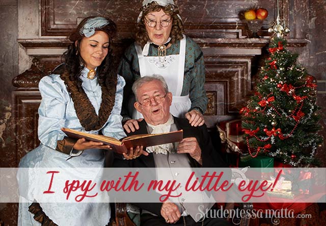 I spy with my little eye! Let’s play an Italian Christmas word Game