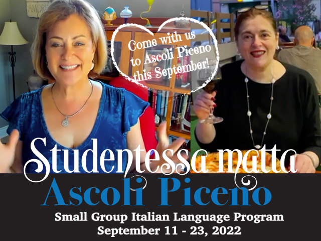 2022 Matta & Ascoli Piceno September small group Italian program — meet the teachers and take a virtual walking tour of the town — Youtube video