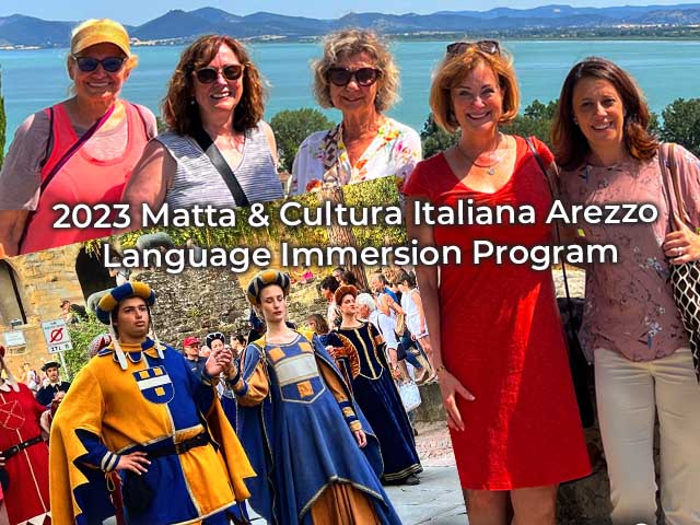 A taste of things to come in 2023! Matta & Cultura Italiana Arezzo Italian Language Program June 2023