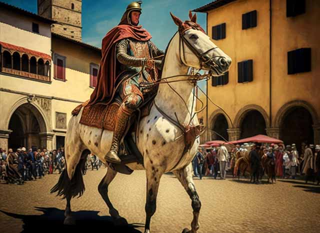 giostra-Saracino-Arezzo-Cavalier-Medieval-Joust-Festival-Arezzo-Dante-Inno-Disfida-Buratto-Italy-Culture-Learn-Italian-Studentessa-Matta-Immersion-Programs