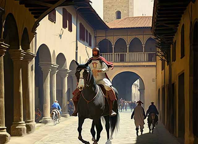 giostra-Saracino-Arezzo-Cavalier-Medieval-Joust-Festival-Arezzo-Dante-Inno-Disfida-Buratto-Italy-Culture-Learn-Italian-Studentessa-Matta-Immersion-Programs