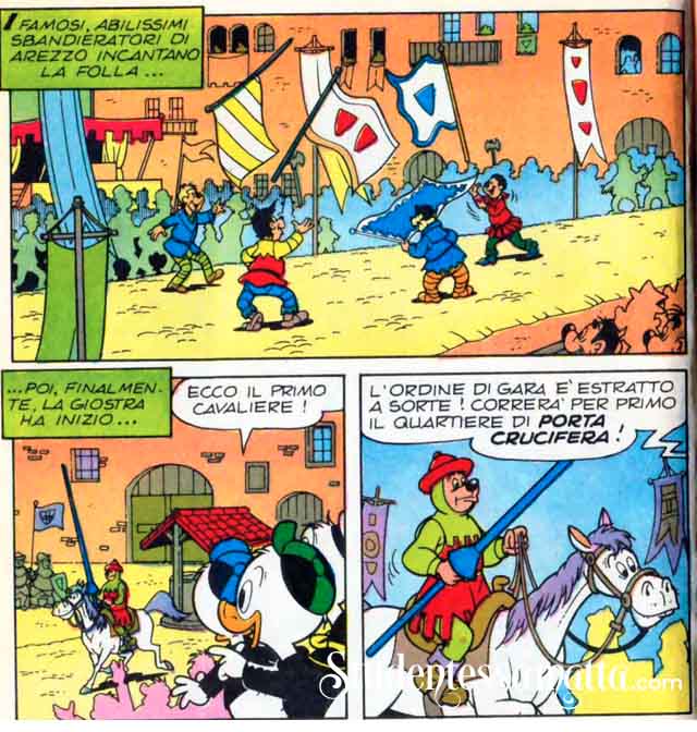 zio-paperone-giostra-del-saracino-arezzo-comic-italian-language-learning-fumetti-walt-disney-explores-italy-culture