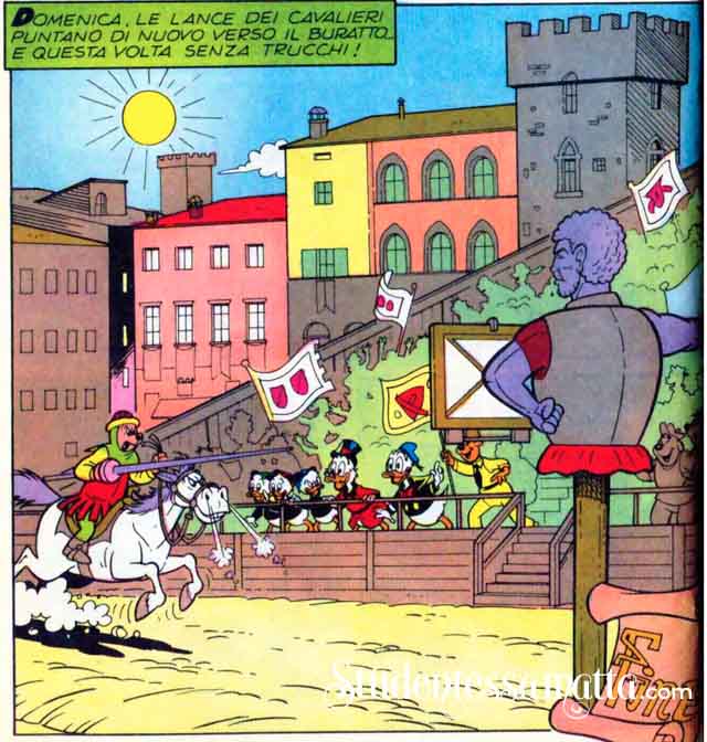 zio-paperone-giostra-del-saracino-arezzo-comic-italian-language-learning-fumetti-walt-disney-explores-italy-culture