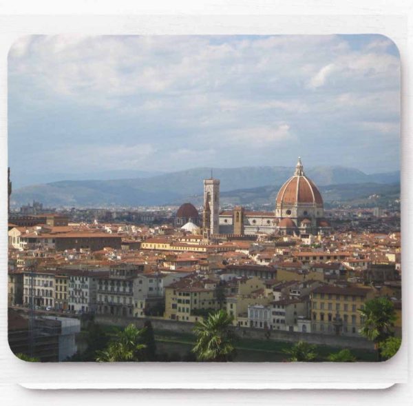 Firenze: Cityscape — View from Piazza Michelangelo Mouse Pad