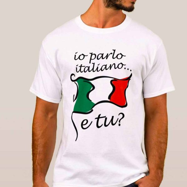 Io Parlo Italiano e tu? Men’s T Shirt