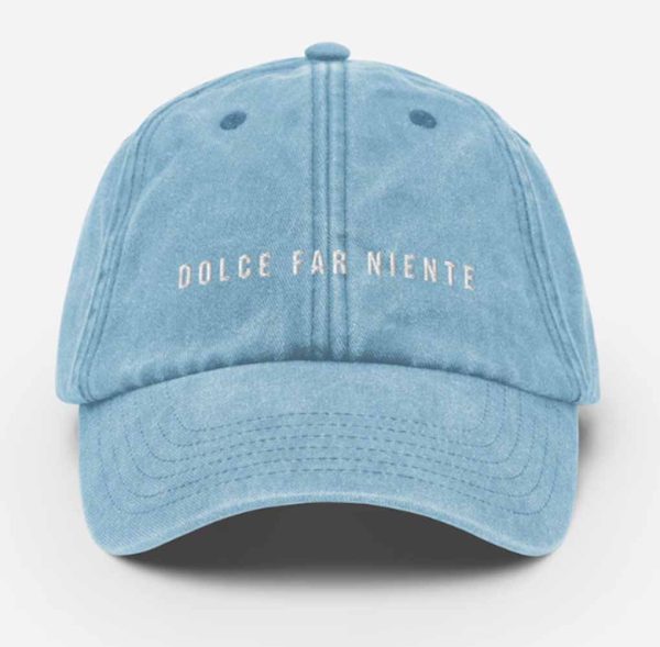 Italian Vintage Hat - Dolce Far Niente
