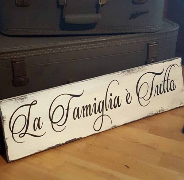 La Famiglia e Tutto (Family is Everything) Rustic Sign