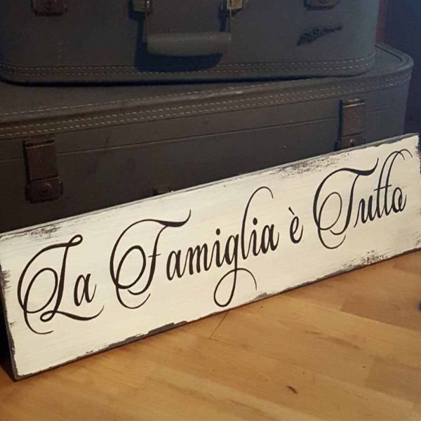 La Famiglia e Tutto (Family is Everything) Rustic Sign