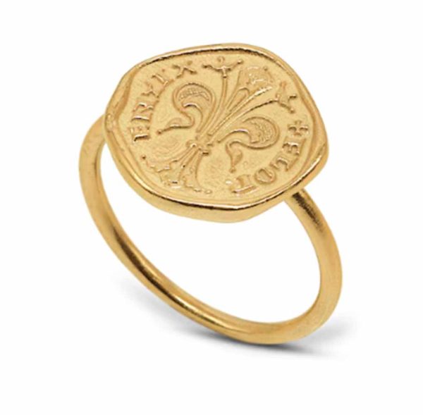 Florence Florin Gold Coin Ring