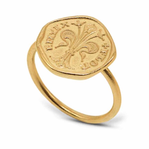 Florence Florin Gold Coin Ring