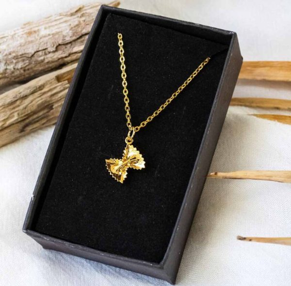 Farfalle pasta necklace