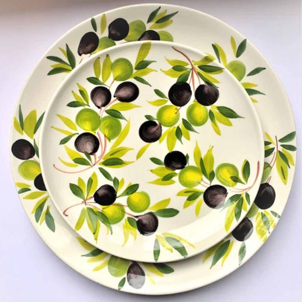 Olive Plates Hand-painted Made in Italy