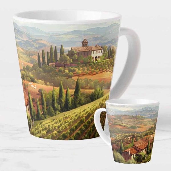Tuscan Scene 1 Latte Mug